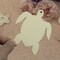 20pcs Sea Turtle Shape Unfinished Wood Cutouts DIY Crafts Blank Hanging Wooden Tags Ornaments with Ropes for Summer Ocean Sea Theme Party Decoration